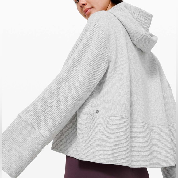 Lululemon Retreat Yourself Hoodie Heathered Core Ultra Light Grey / Nimbus XS/S - Picture 2 of 9